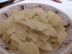 Patatas cortadas